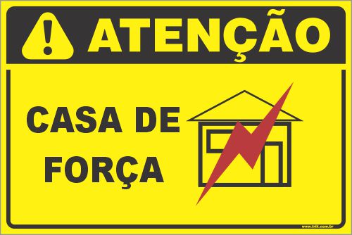 Placa de condomínio casa de força
