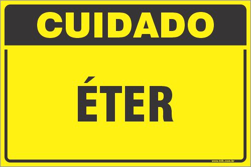 Placa de cuidado éter