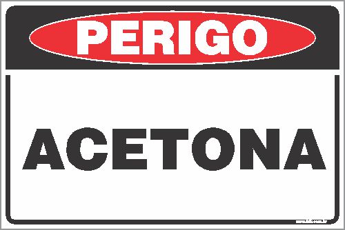 Placa de perigo lazer