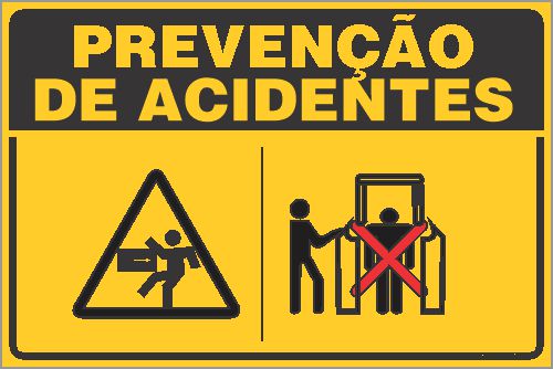 Placa De Prevenção De Acidente Não Se Aproxime Trik 