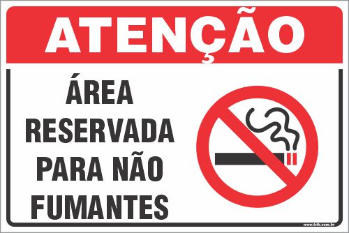 Placa de fumante de proibido área  reservada  para não  fumantes