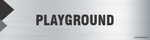 Placa de identificação playground