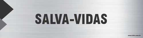 Placa de identificação salva-vidas