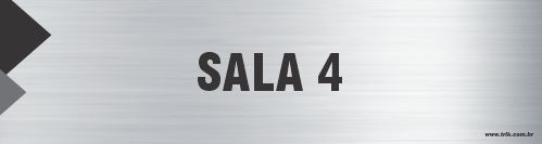 Placa de identificação sala 4