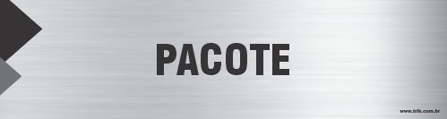 Placa de identificação pacote