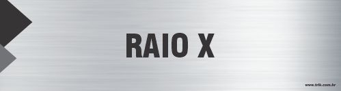 Placa de identificação raio x
