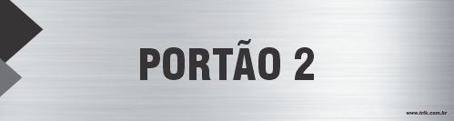 Placa de identificação portão 2