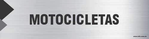 Placa de identificação motocicletas