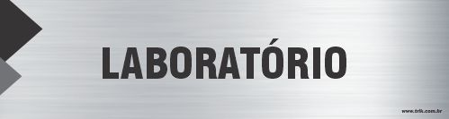 Placa de identificação laboratório
