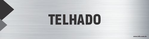 Placa de identificação telhado