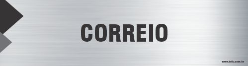 Placa de identificação correio