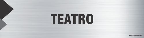 Placa de identificação teatro