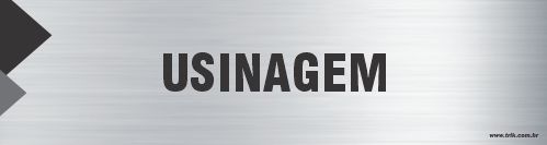 Placa de identificação usinagem