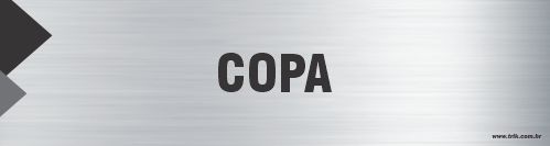 Placa de identificação copa