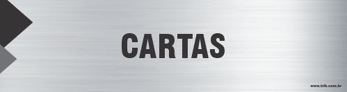 Placa de identificação cartas