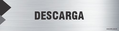 Placa de identificação descarga