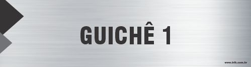 Placa de identificação guichê 1