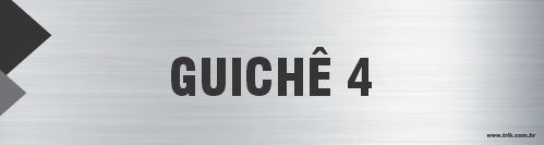 Placa de identificação guichê 4