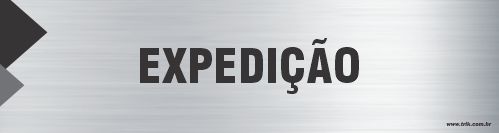 Placa de identificação expedição