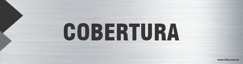 Placa de identificação cobertura