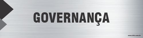 Placa de identificação governança