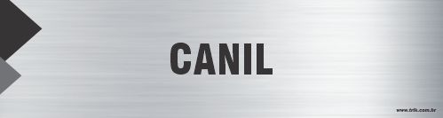 Placa de identificação canil