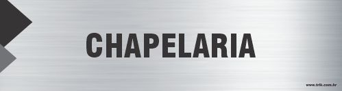 Placa de identificação chapelaria