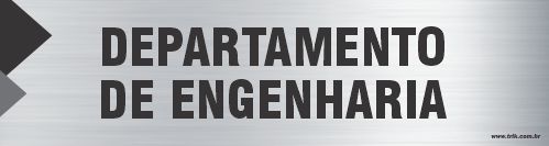Placa de identificação departamento de engenharia