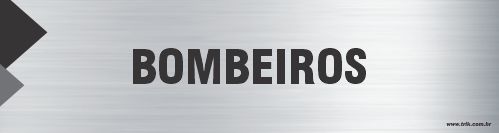 Placa de identificação bombeiros