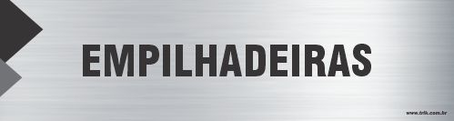 Placa de identificação empilhadeiras