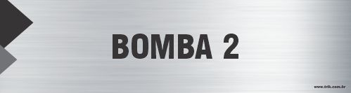 Placa de identificação bomba 2