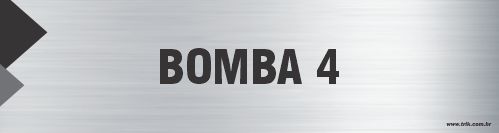 Placa de identificação bomba 4