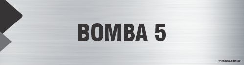 Placa de identificação bomba 5