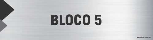 Placa de identificação bloco 5