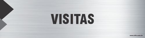 Placa de identificação visitas