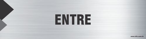 Placa de identificação entre