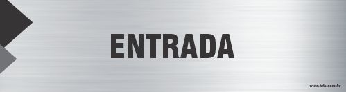 Placa de identificação entrada