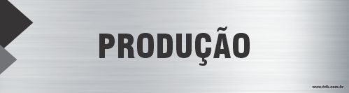 Placa de identificação produção