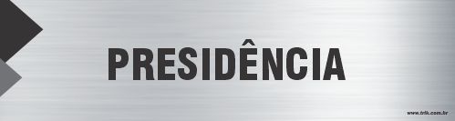 Placa de identificação presidência