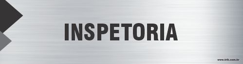 Placa de identificação inspetoria