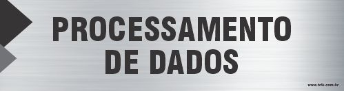 Placa de identificação processamento de dados
