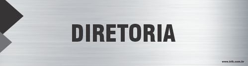 Placa de identificação diretoria