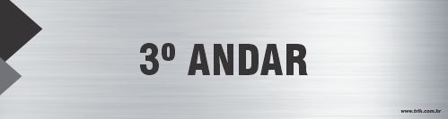 Placa de identificação 3º andar