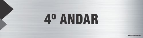 Placa de identificação 4º andar