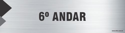 Placa de identificação 6º andar
