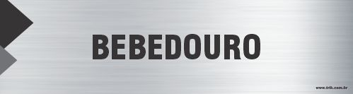 Placa de identificação bebedouro