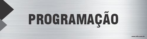 Placa de identificação programação