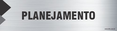 Placa de identificação planejamento