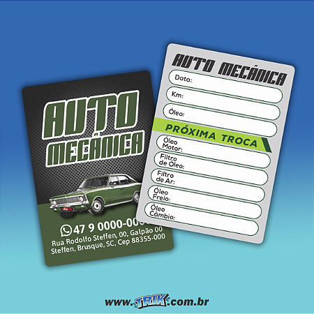 Adesivo Troca de Óleo