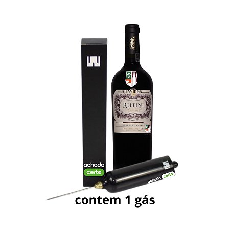 Winepopper Lite junto Rutini Cabernet Malbec - Presente